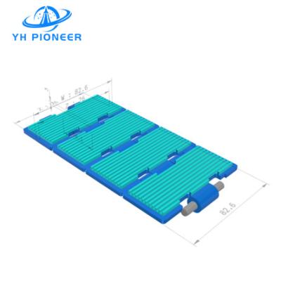 China Stainless Steel Conveyor Chain Plate With Rubber For Enhanced Grip Noise Reduction for sale