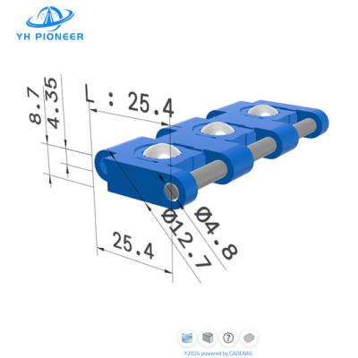 China Polyoxymethylene POM Plastic Modular Belt With Roller For Automation And Sorting for sale