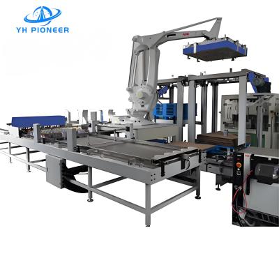 China Robust Fully Layer Automatic Palletizing Systems 10kW 4-5 Axis Palletizer Machine for sale