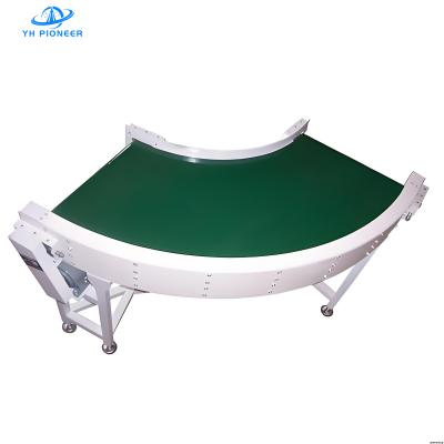 China Customizable Turning Belt Conveyor With 0-30m/Min Variable Speed 220V 380V for sale