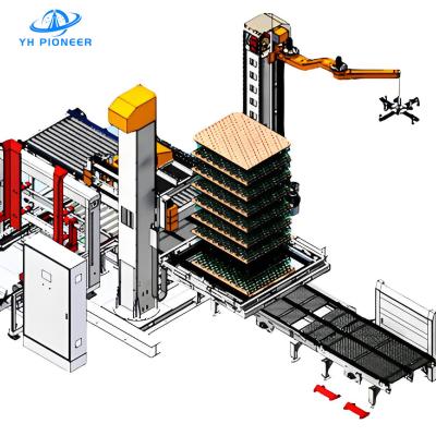 중국 High - Efficiency Single Column Palletizer System with 300 Bags/Hr Capacity and Customizable Stacking Options 판매용