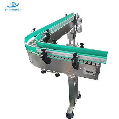 China Customizable Chain Plate Turning Conveyor with Stainless Steel Frame and Adjustable Speed for Reliable Material Handling for sale