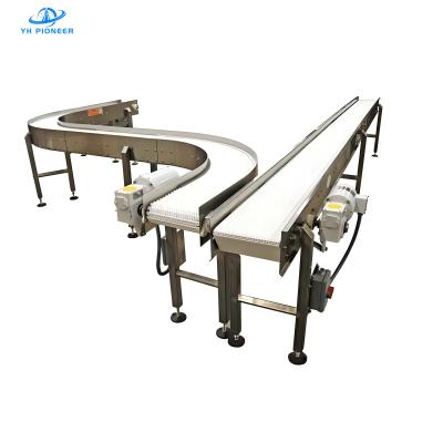 China Durable Stainless Steel Bottle Conveyor System for 1890N Working Load and 500mm Minimum Back Radius for sale