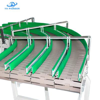 China Durable POM Chain Plate Bottle Conveyor Systems with Stainless Steel Components for Longevity for sale