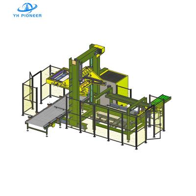 China Stabile und platzsparende Gantry-Palletizing-Maschine mit Kohlenstoffstahlrahmen für kompakte Lagerlösungen zu verkaufen