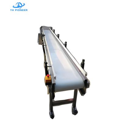 China Hygienic White Belt Conveyor System with Food Grade White PU Belt for Clean and Efficient Material Handling for sale