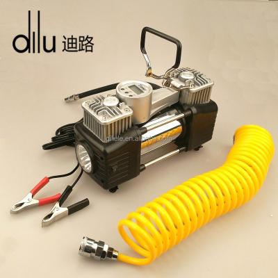 China Emergent Repair Digital Double 12v Cylinders With Lightweight Led Air Compressor High Performance Compressor for sale