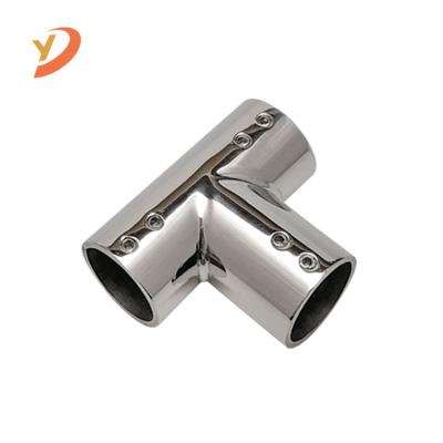 China Modern China Profession Manufactured Shower Room Accessories Pipe Holder T Shape 3 Way Hose Connector for sale