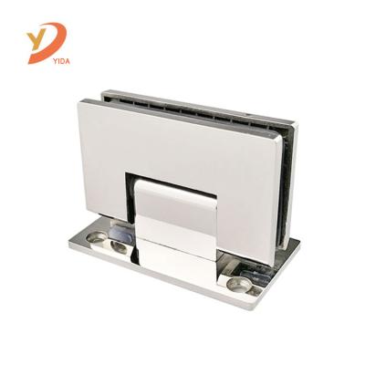 China Modern Bathroom Glass Door Hinge Tempered Glass Cast 90 Degree Shower Door Hinge for sale