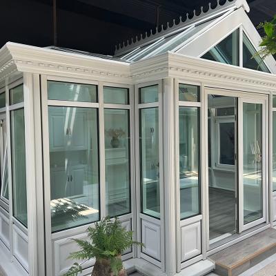 China Small Sunny Sunshine Glass Room Thermal Insulation Glass Sunlight Fixed Outdoor Room for sale