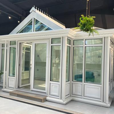 China Fashion Design Wood Outdoor Modern Aluminum Glass Tiny House Fixed Customized Prefab Sun Room Rooms for sale