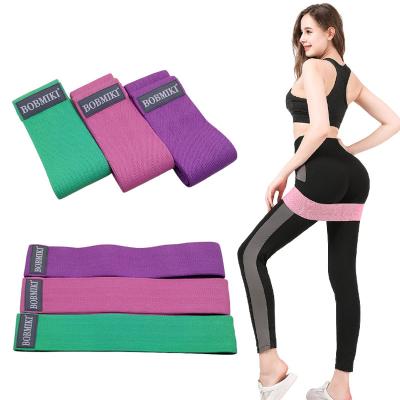 China Fitness Exercise Special Prices Elastic Stretch Belt Spot Style Gym Yoga Circle Hip Circle Resistance Belt Fitness Training Belt for sale