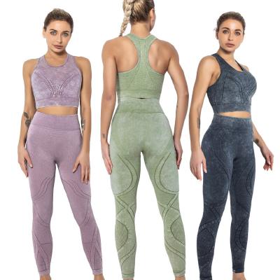 China Yoga Sports Workout Gym Wear Active Suit Women Breathable Fitness Clothing Vendors Set Clothes for sale