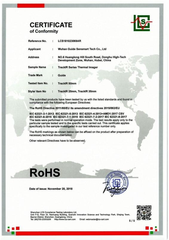 RoHS - Wuhan Guide Sensmart Tech Co., Ltd.