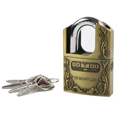 China Industrial Solid Custom Length Zinc Alloy + Steel Ckle Steel Brass Green Bronze Padlock Padlocks Locks for sale