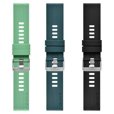 China Silicone Watchbands 20mm Silicone Smart Watch Band Sport Strap Smooth Watchband For Huawei for sale