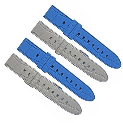 China Waterproof 20mm Watch Bands Fashion Wholesale Silicone Rubber 20 Mm Quality Silicone Watch Strap Watchbands for sale