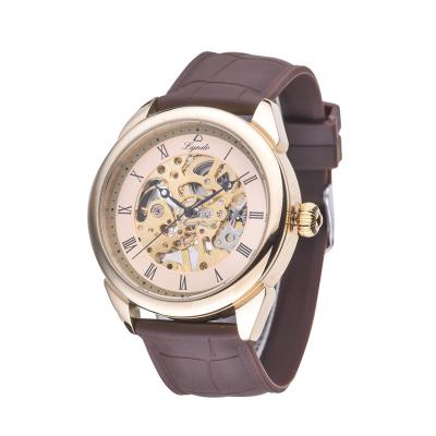 China Alarm Watch Fashion Strap Wholesale Leather Watches Mechanical Watch for sale