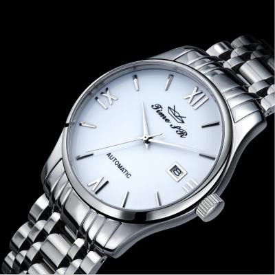 China Hot Selling Custom Marked Alarm Add Logo Waterproof Luminous Men's OEM ETA Mechanical Automatic Movement Wrist Watch for sale