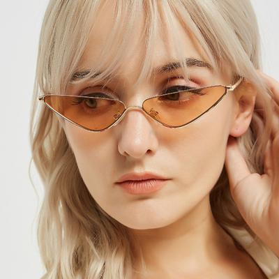 China Fashion Sunglasses Shades Small Metal Frame Sun Glasses Shape Design Vintage Sunglasses for sale