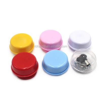 China Plastic & Alloy music box parts, round shape music box (XZYYH20), roll up music box for sale