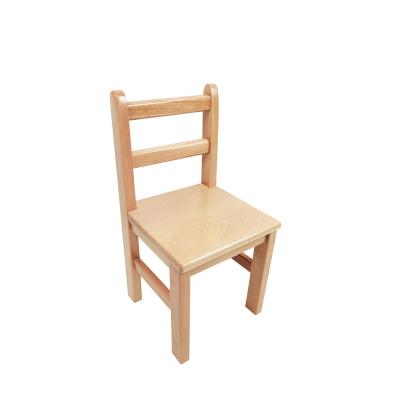 China Top Quality Montessori Solid Wood School Set Furniture Preschool Kids Beech Wood Crib For Kids Chair for sale