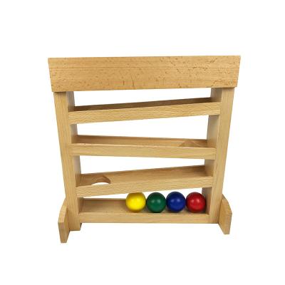 China Kids Education Montessori Tracker Educational Visual Wooden Toys Ball Slider Track Kids Toys for sale