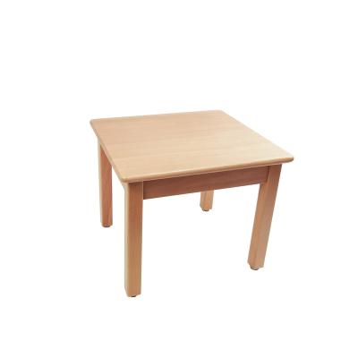 China Modern Nursery Kindergarten Montessori Children Furniture IC Beech Kids Table Wooden Desk for sale