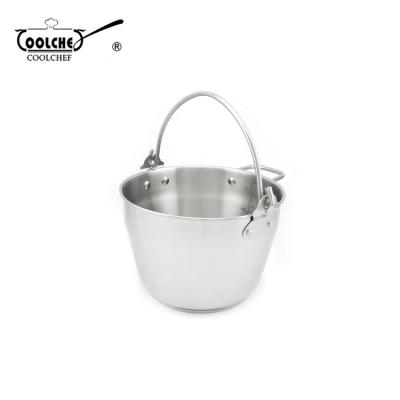 China Sustainable Stainless Steel 24cm Jam Jar 6L Meslin Pan for sale