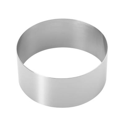 China Sustainable Cake Tools Stainless Steel Mold Round Mousse Ring Round Cake Mold 10cm for sale