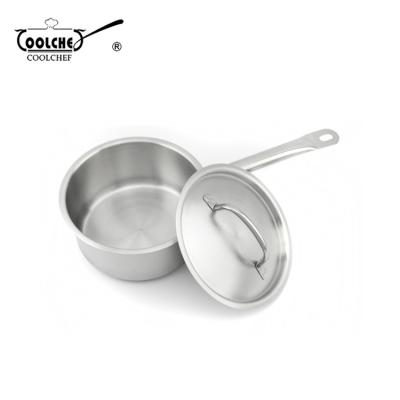 China Sustainable Stainless Steel Restaurant Stock Pot With Long Handle for sale