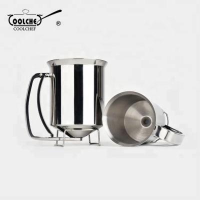 China Sustainable 1.2L Stainless Steel Batter Dispenser With Seal Ring for sale