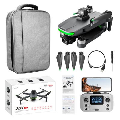 China Headless mode S155  Double  8K  HD camera 5G professional GPS relay brushless drone  three-axis head obstacle avoidance foldable drone for sale