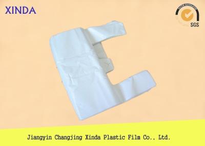 China White no printing T-shirt plastic LDPE bags shopping mall grocery everyday use for sale