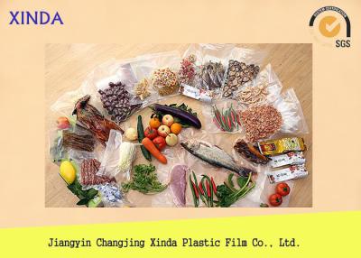 China Flat Pocket Vacuum Pack Bags , Safe Heat Sealing Plastic Vacuum Storage Bags  for sale