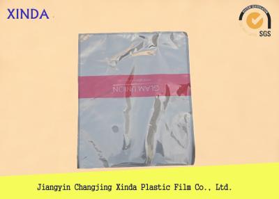 China Breathable die cut handle flat bottom clear bags with a air hole perfect quality for sale