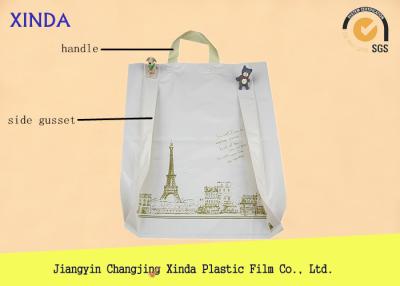 China ​12”*16” Merchandise Die Cut Handle Matte Finish Gusset Base Heavy Duty Bags for sale