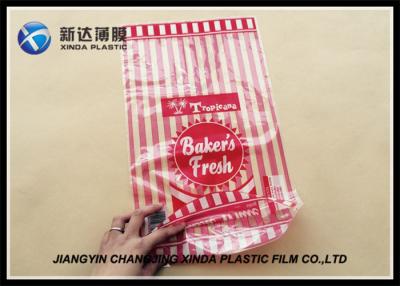 China 40mic Thickness LDPE Material Packaging Plastic Bakery Bread Bags Transparent for sale