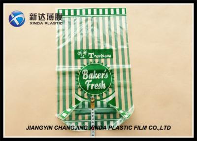 China Food Grade OPP Material Bread Loaf Bags With Bottom Gusset Plastic Printed for sale