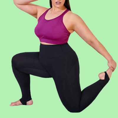 China Breathable Cutout Gaiters Plus Size Sports Bra And Breathable High Waist Tummy Control Gym Fitness Yoga Suit Women Yoga Suit Women for sale