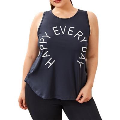 China Breathable Custom Logo Yoga Top Yoga T-shirts Round Neck Summer Workout Sleeveless Tank Tops Tank Top For Woman for sale