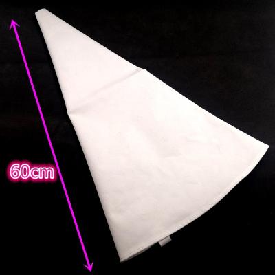 China 60cm Viable Fabric PU Cream Pastry Bags Cake Decorating Pastry Tips Tools White Reusable Icing Piping Bag for sale