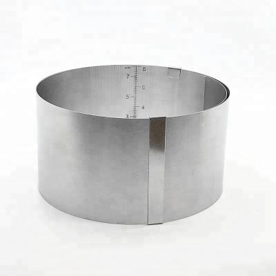 China Viable Adjustable Cake Mold Cake Mousse Round Shape Stainless Steel Mousse Baking Ring for sale