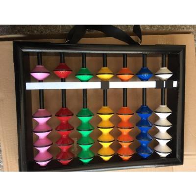 China 7 Large Wooden Rods Teacher Abacus School Teaching Tools for sale