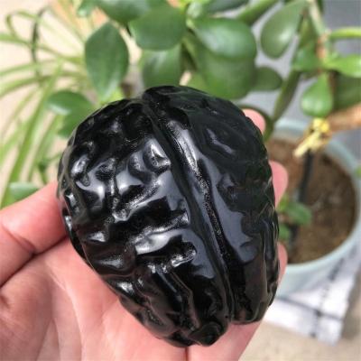 China Europe Natural Obsidian Opens Polished Brains As Powerful Decor Gifts for sale