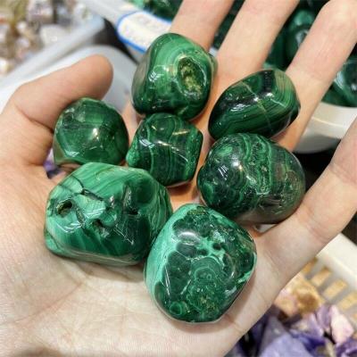 China Wholesale Europe Malachite Tumbled Natural Malachite Crystal Cube Healing Gemstone Malachite for sale