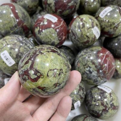 China Wholesale Europe Dragon Blood Stone Ball Crystal Quartz Sphere For Home Decoration for sale