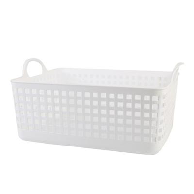 China Durable Rectangle Shape Wash Basket Multi-Use Plastic Laundry Basket for sale