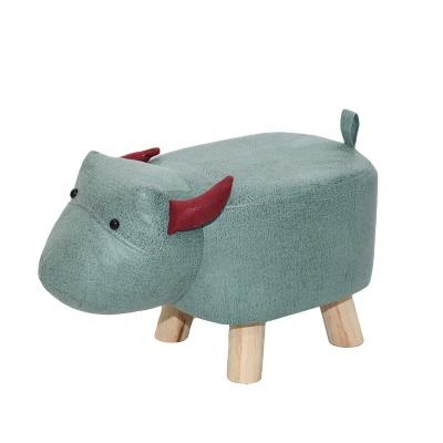 China Manufacturer Customization Fashion Children Modern Leather Ottoman Design New 2021 Foldable Ottoman Footstool Animals for sale