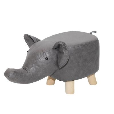 China Removable Cover Kids Chairs Ottoman Ottoman Stool Factory Customized New Cute Ottoman Living Room 2021 Elephant Fashionable Animals for sale